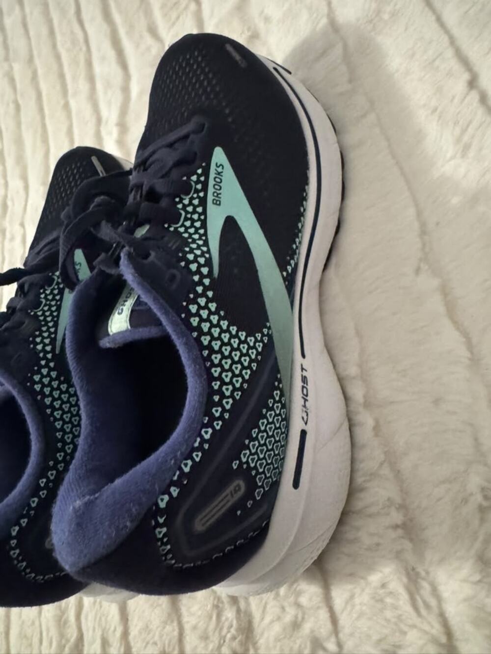 Brooks Ghost 14 Women's Running Shoes Navy Teal Size 8 D Wide